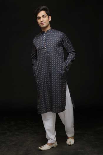 Sven Suits Printed Kurta & Pyjama Set 