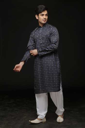 Sven Suits Printed Kurta & Pyjama Set 