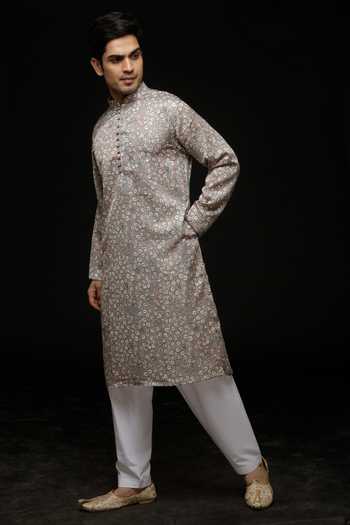 Sven Suits Floral Vine Print Kurta Set 