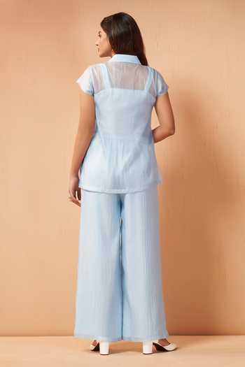 Savaaya Pearl Embroidered Shirt & Pant Set 