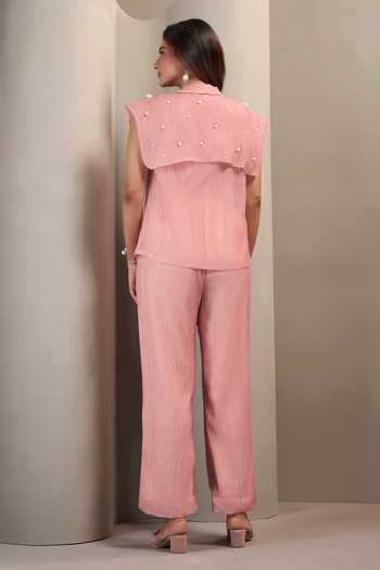 Savaaya Gleam Handwork Top & Pant Set 