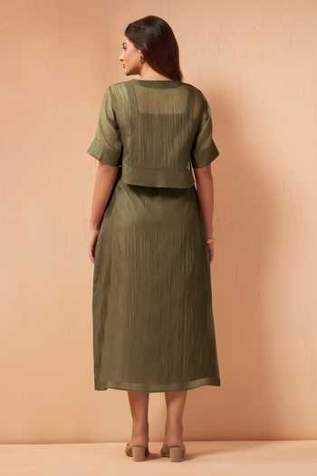 Savaaya Ember Layered Top & Skirt Set 