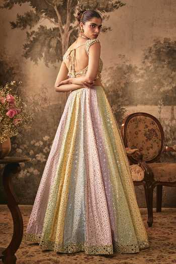 Vana Ethnics Sequins & Mirror Embroidered Lehenga Set