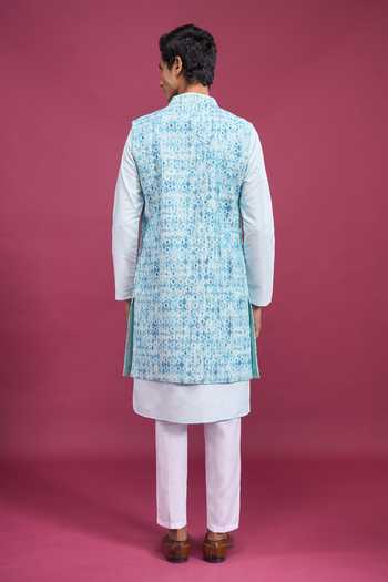 Arihant Rai Sinha Printed Bundi & Kurta Set 