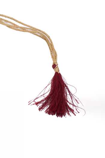 Arihant Rai Sinha_Peach Crystal Pearl Layered Necklace _Online_at_Aza_Fashions
