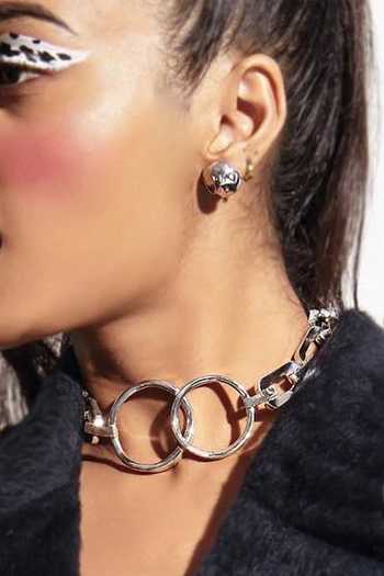 Buy KEFI-CO Silver Plated Zizi Linked Necklace Online at Aza Fashions Buy_KEFI-CO_Silver Plated Zizi Linked Necklace _Online_at_Aza_Fashions