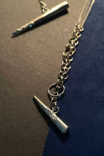 KEFI-CO_Silver Plated Senshii Mini Pendant Necklace _Online_at_Aza_Fashions
