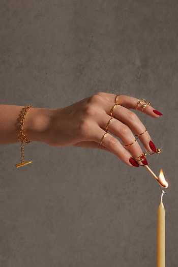 KEFI-CO Mani Clubbed Rings - Set of 2 