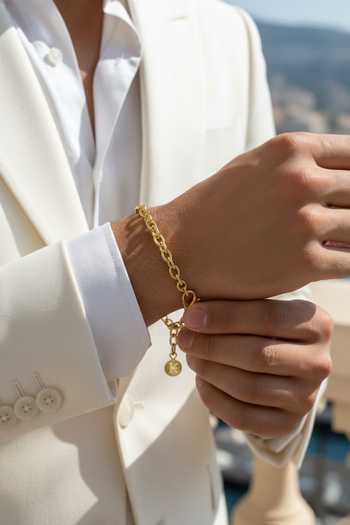 KEFI-CO Charm Drop Link Bracelet 