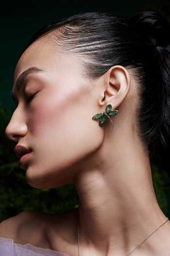 Miss Jo Woodland Dragonfly Studs Earrings