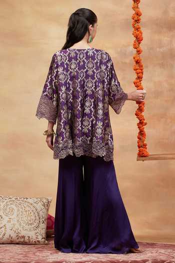 DAREISS Janaki Paisley Pattern Kurta & Sharara Set