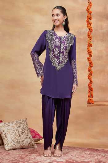 DAREISS Rewa Handwoven Kurta & Dhoti Pant Set 