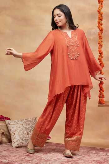 DAREISS Kedar Paisley Embroidered Kurta & Salwar Set 