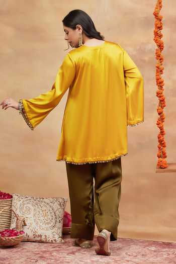 Dareiss Annapurna Neckline Embroidered Kurta & Salwar Set 