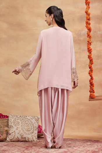 DAREISS Hand Embroidered Kurta & Dhoti Pant Set