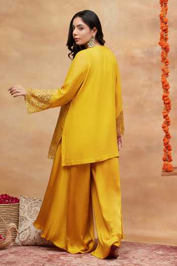 DAREISS Ahilya Kanak Embroidered Kurta & Dhoti Pant Set 