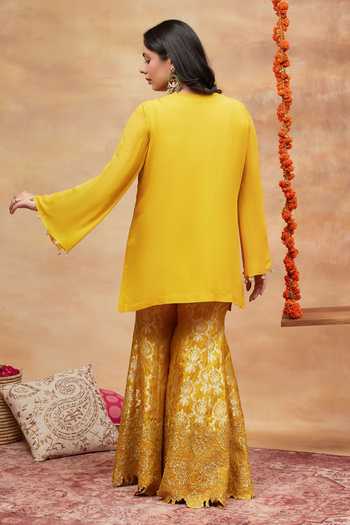 DAREISS Namo Kanak Embroidered Kurta & Sharara Set 