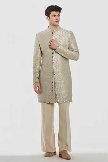 Abhinav Mishra Shrine Regal Embroidered Sherwani Set 