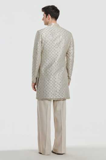 Abhinav Mishra Shrine Opal Embroidered Sherwani Set 