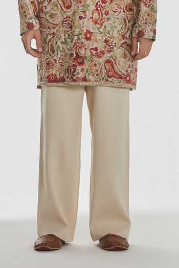Buy Abhinav Mishra Multi Color Chanderi, Cotton, Twill Shrine Paisley Print And Embroidered Kurta Set Online at Aza Fashions Buy_Abhinav Mishra_Multi Color Chanderi, Cotton, Twill Shrine Paisley Print And Embroidered Kurta Set _Online_at_Aza_Fashions