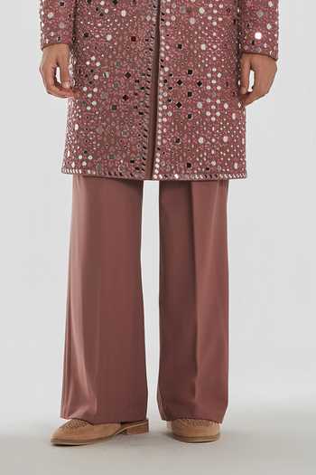 Abhinav Mishra Purple Chanderi Shrine Aura Embroidered Sherwani Set Online at Aza Fashions Abhinav Mishra_Purple Chanderi Shrine Aura Embroidered Sherwani Set _Online_at_Aza_Fashions