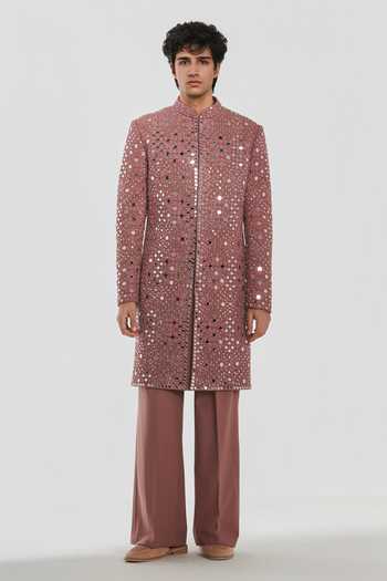 Abhinav Mishra Shrine Aura Embroidered Sherwani Set 