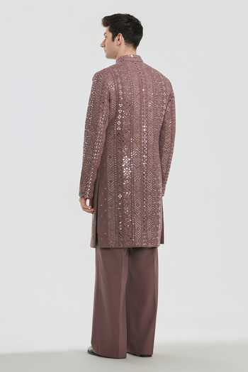 Abhinav Mishra Shrine Iris Embroidered Sherwani Set 