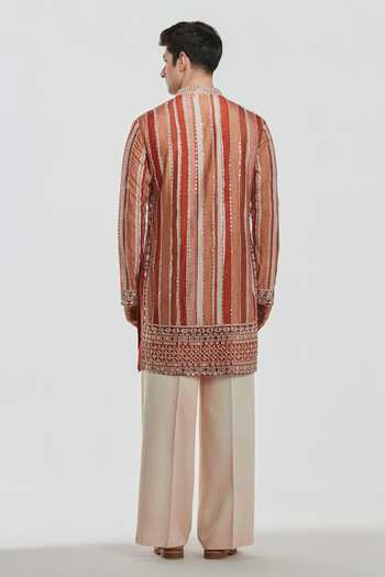 Abhinav Mishra Shrine Mirror Embroidered Chanderi Kurta Set 