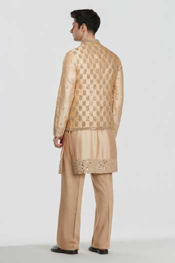 Abhinav Mishra Shrine Elite Embroidered Bundi & Kurta Set 