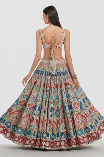 Abhinav Mishra Sequin Embellished Lehenga Set 