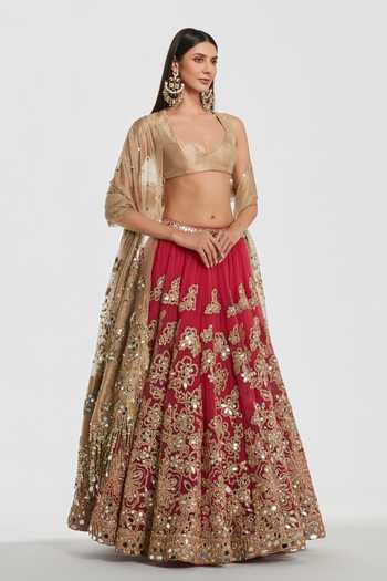 Abhinav Mishra Zari Embroidered Lehenga Set 