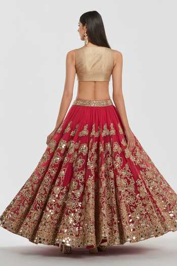 Abhinav Mishra Zari Embroidered Lehenga Set 
