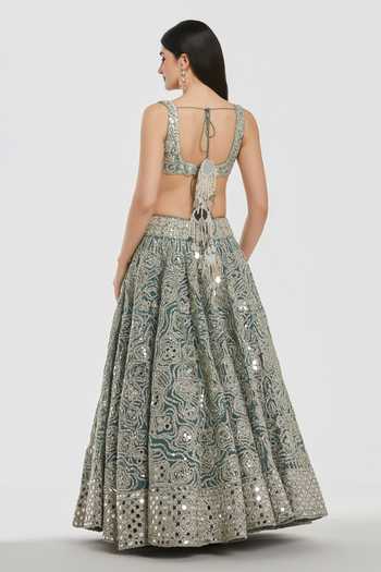Abhinav Mishra Mirror Work Lehenga Set 