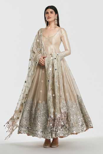 Abhinav Mishra Mirror Embellished Anarkali Set 
