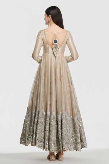 Abhinav Mishra Mirror Embellished Anarkali Set 