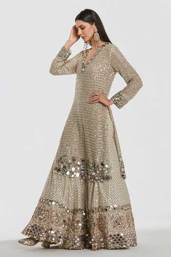Abhinav Mishra Embroidered Kurta & Sharara Set