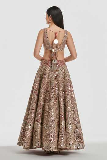 Abhinav Mishra Zari Embellished Lehenga Set 