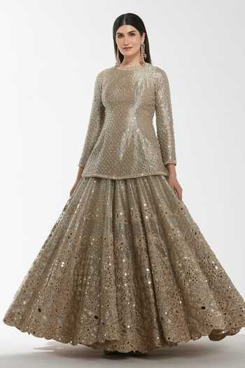 Abhinav Mishra Mirror Embroidered Lehenga Set 