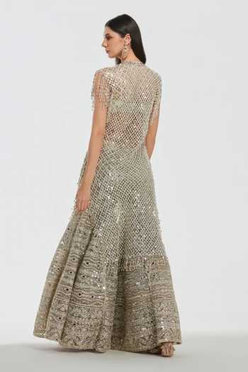 Abhinav Mishra Embroidered Kurta & Sharara Set