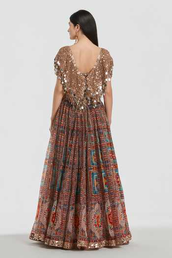 Abhinav Mishra Embroidered Blouse With Lehenga 