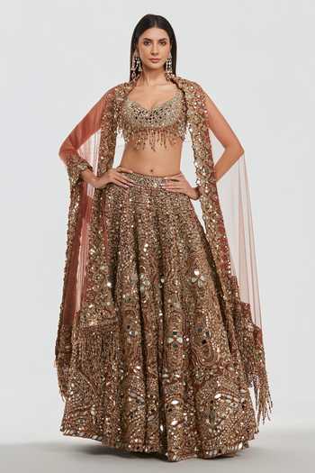 Abhinav Mishra Mirror Work Lehenga Set 