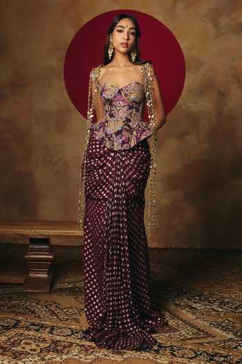 SAANJH BY LEA Ragini Mirror Work Dupatta