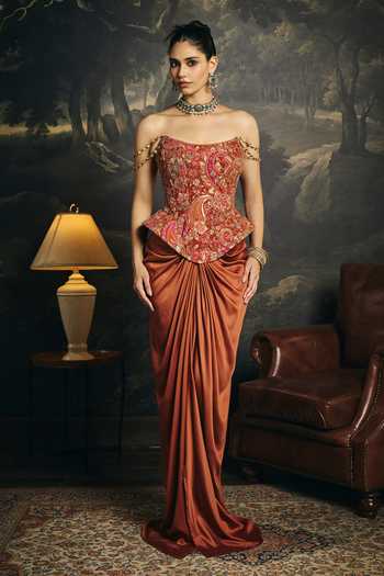 SAANJH BY LEA Ragini Brocade Corset 