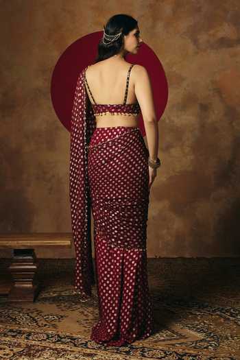 SAANJH BY LEA Revya Pre-Draped Saree Set 