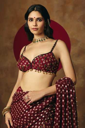 Saanjh By Lea Revya Hand Embroidered Blouse 