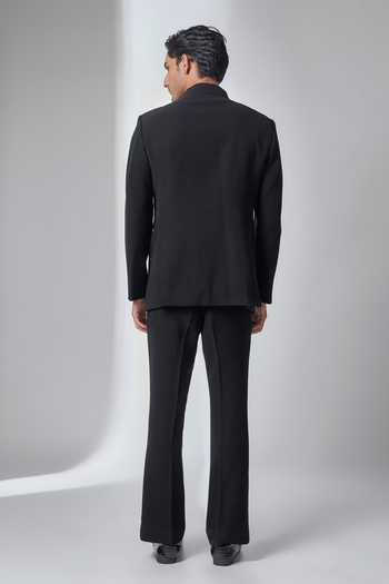 Salil Bhatia Panelled Bandhgala & Pant Set 
