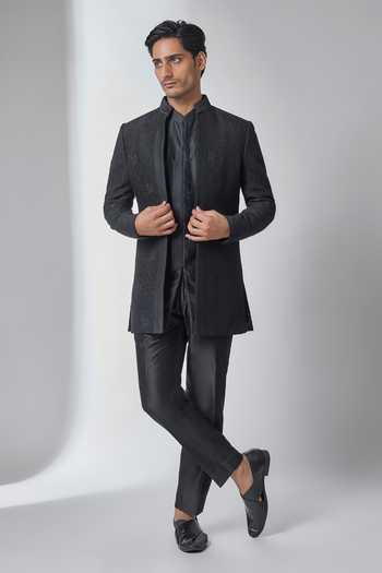 Salil Bhatia Zari Embellished Bandhgala Set