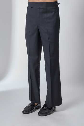 Salil Bhatia_Blue Jacquard Pattern Bandhgala _Online_at_Aza_Fashions