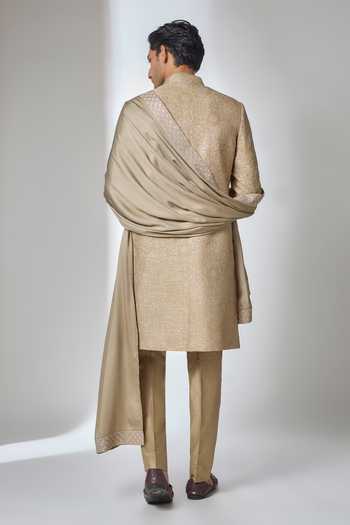 Salil Bhatia Zari Embellished Sherwani Set 