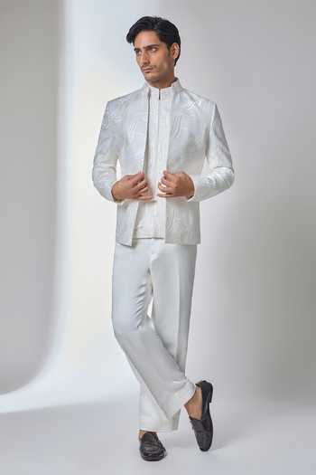 Salil Bhatia Embellished Shacket & Jacket Set 